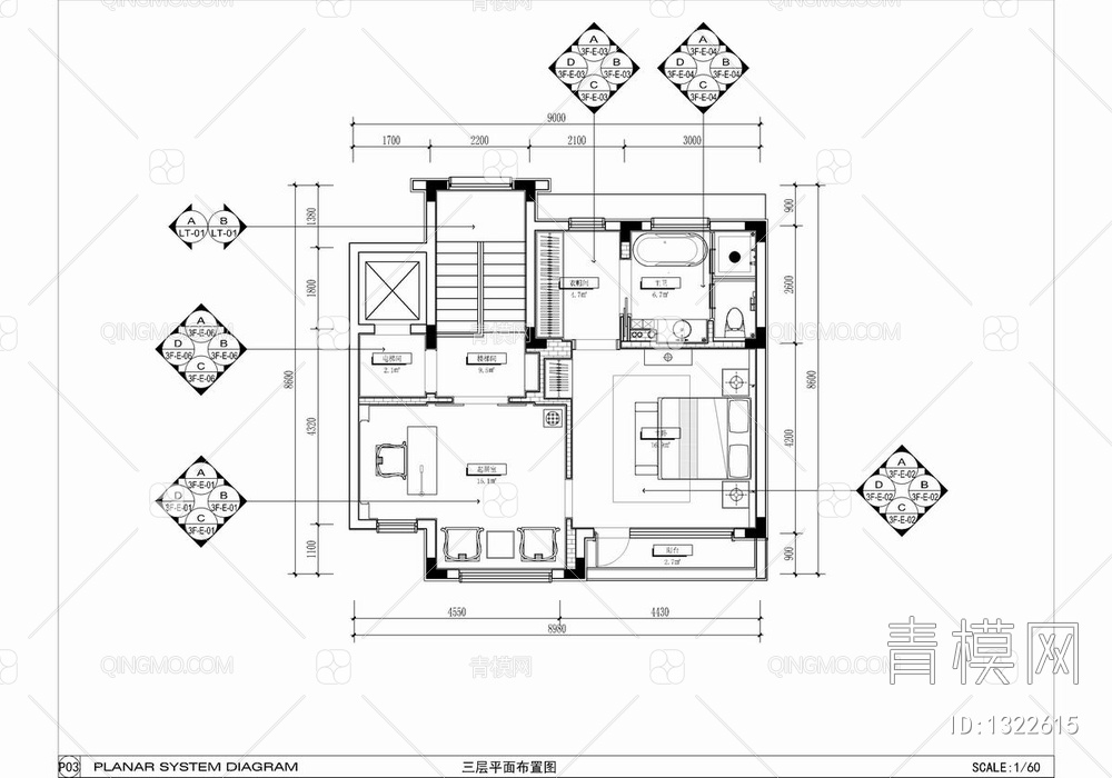 480㎡四层别墅样板房CAD施工图+效果图+方案文本  家装 豪宅 复式 洋房 私宅 豪宅 样板房