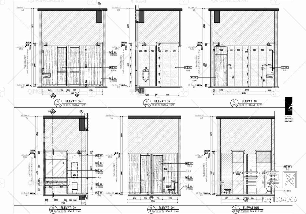 1500㎡游泳池健身SPA康体中心CAD施工图 瑜伽 游泳池 美发 SPA 健身 更衣室