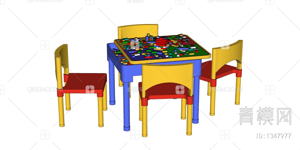 儿童桌椅 积木桌