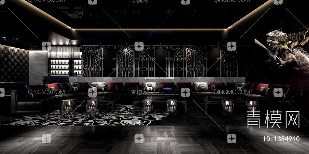 4000㎡KTV娱乐城CAD施工图+效果图+材料表  歌城 KTV 娱乐城 酒吧