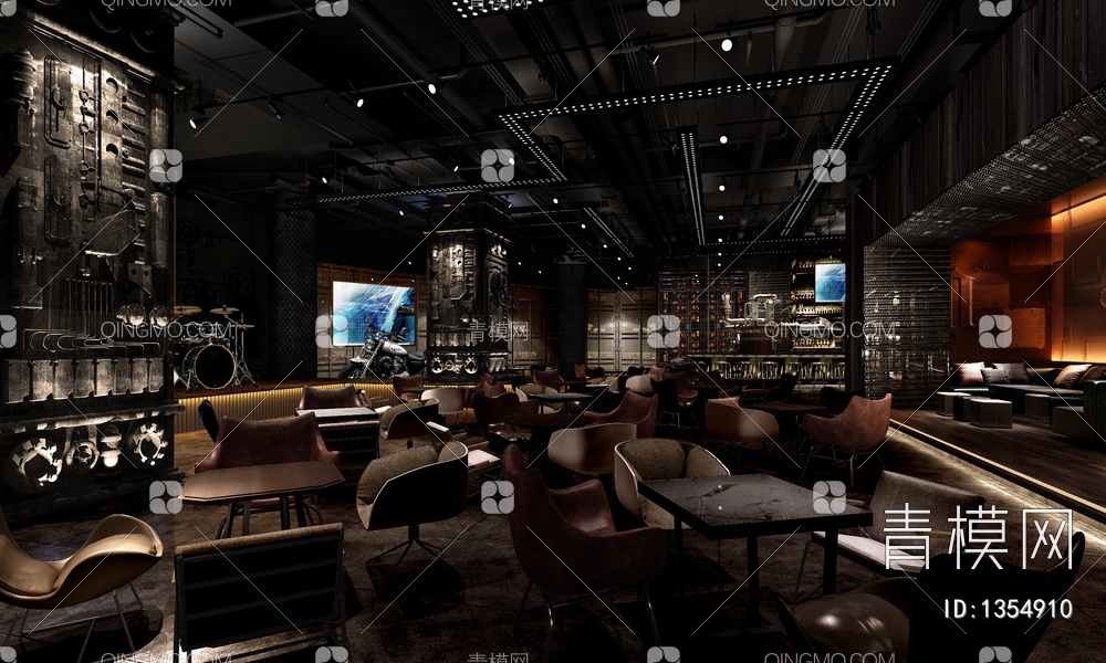 4000㎡KTV娱乐城CAD施工图+效果图+材料表  歌城 KTV 娱乐城 酒吧