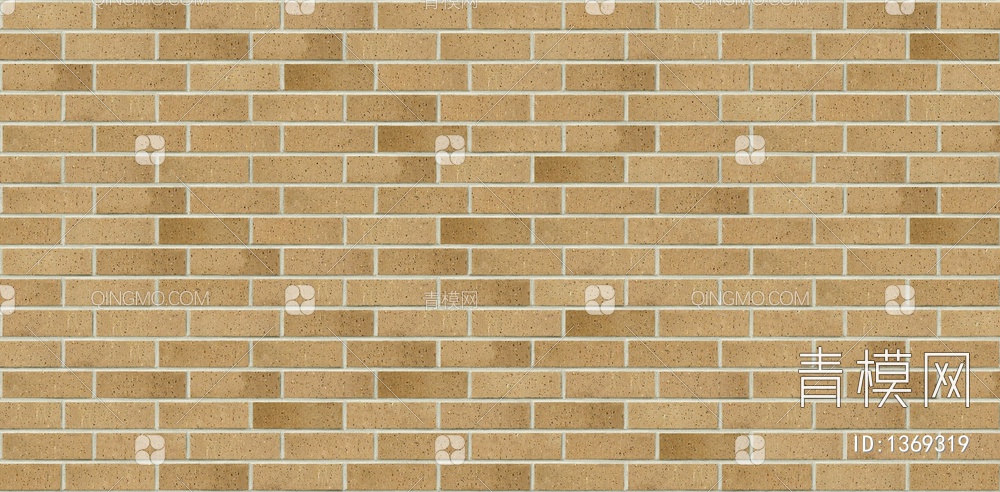 土黄色白缝工字拼砖墙