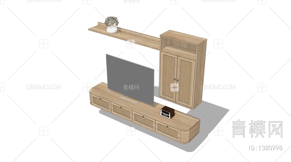 实木悬空电视柜