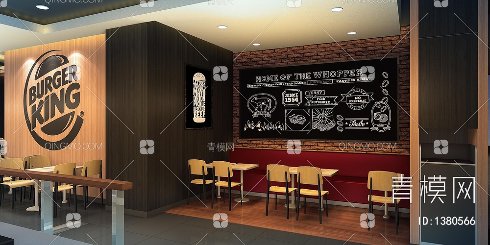 200㎡汉堡快餐店CAD施工图 快餐厅 西餐厅 餐饮