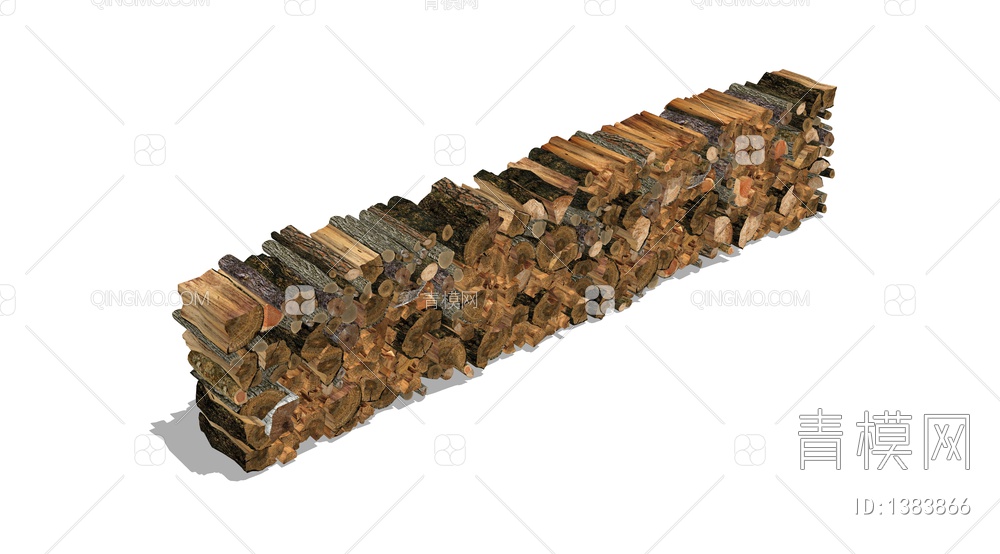 乡村木材堆