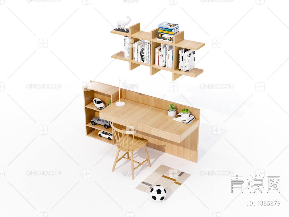 实木书桌椅