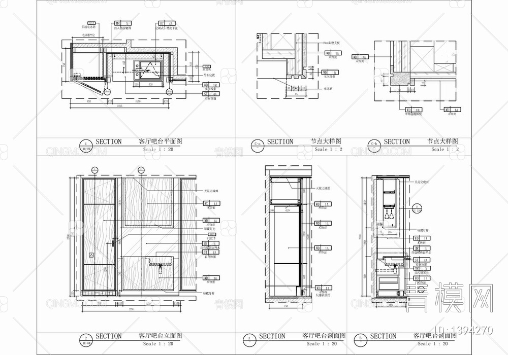 420㎡大平层CAD施工图+实景照 家装 豪宅 私宅 样板房