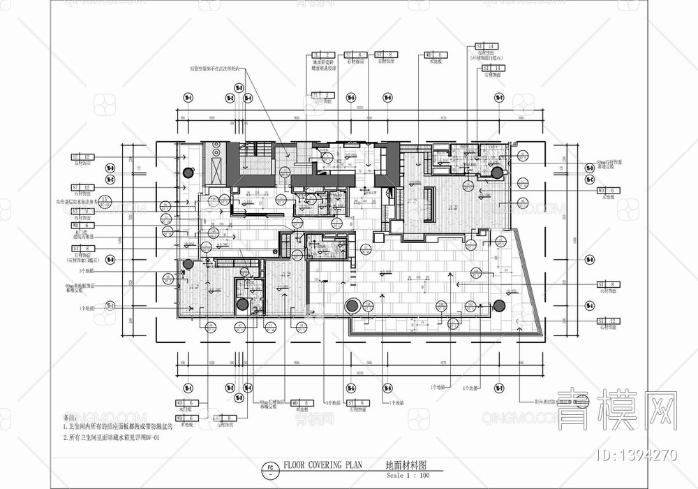 420㎡大平层CAD施工图+实景照 家装 豪宅 私宅 样板房
