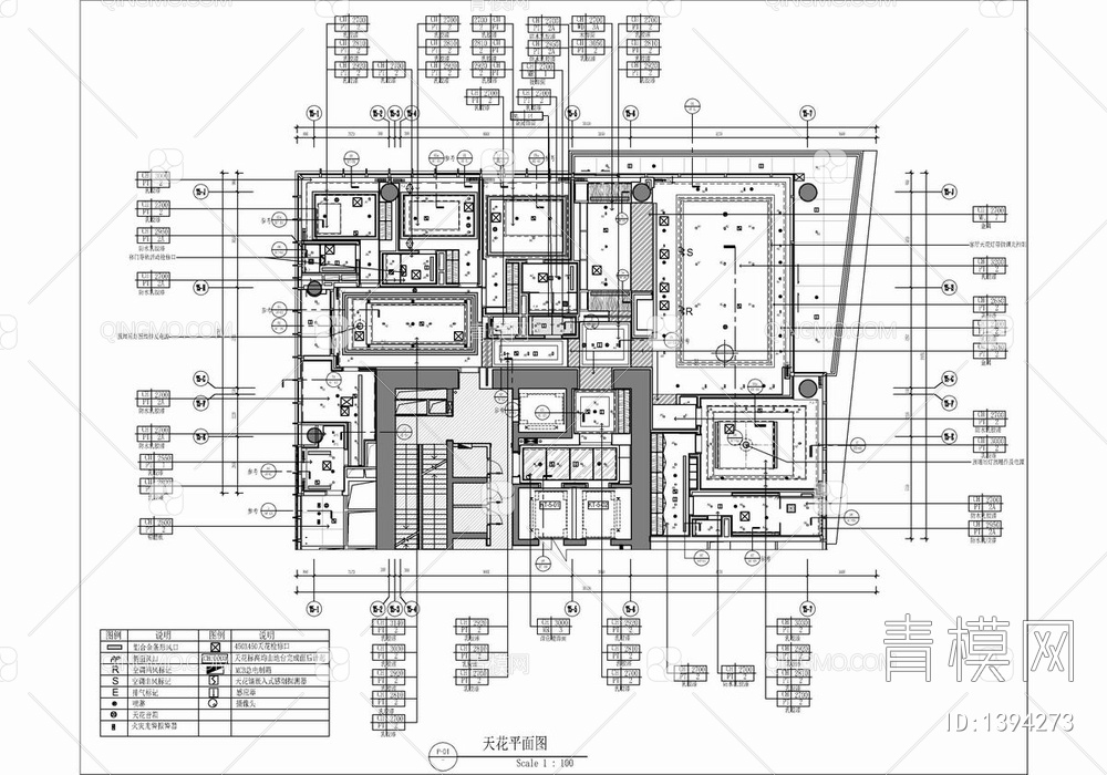 520㎡大平层CAD施工图 家装 豪宅 私宅 样板房