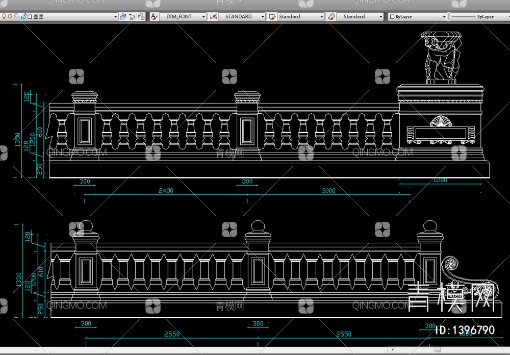 建筑围栏门ＣＡＤ