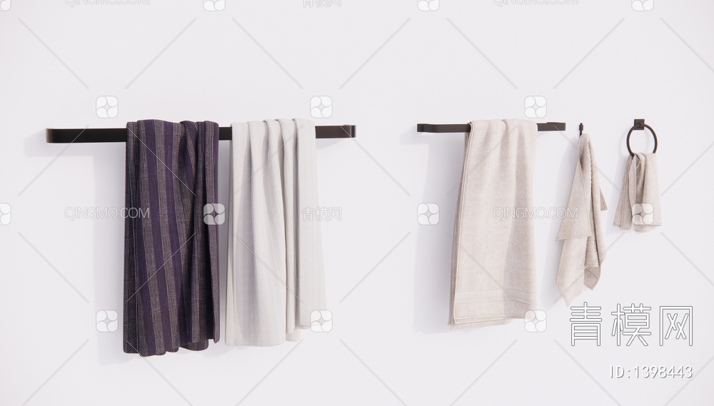 卫生间用品 毛巾 毛巾架