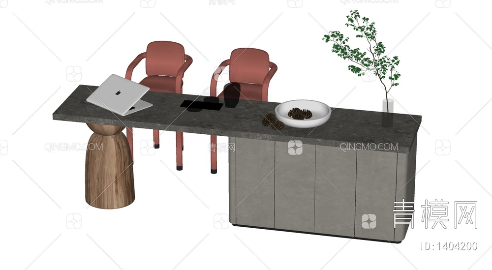 中岛台餐桌椅