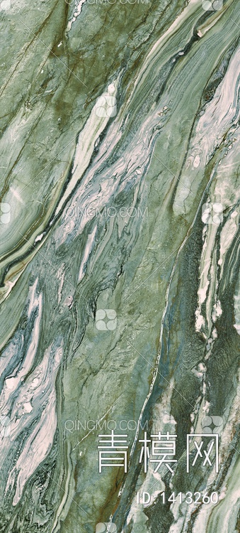 水波绿色奢石大理石贴图