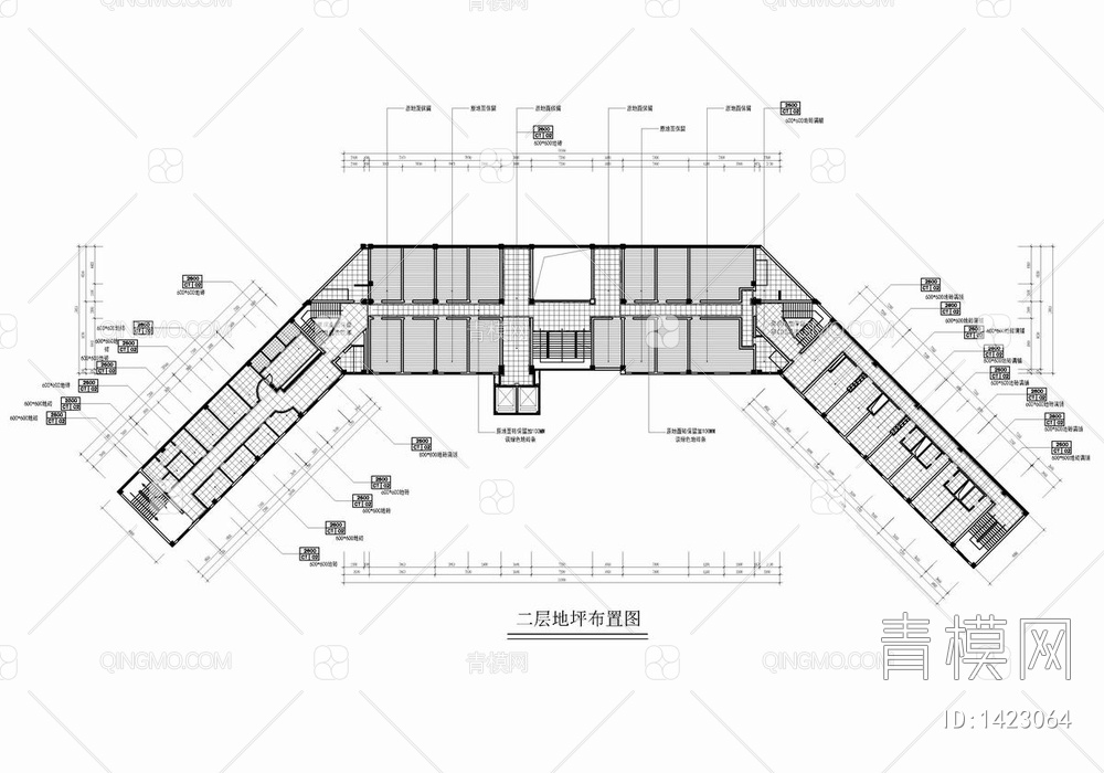 某综合医院大楼CAD施工图 医院 门诊楼 门诊楼 住院楼