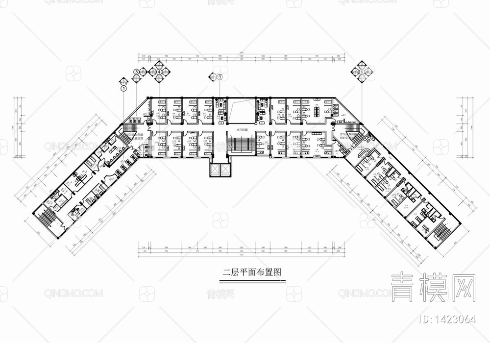 某综合医院大楼CAD施工图 医院 门诊楼 门诊楼 住院楼