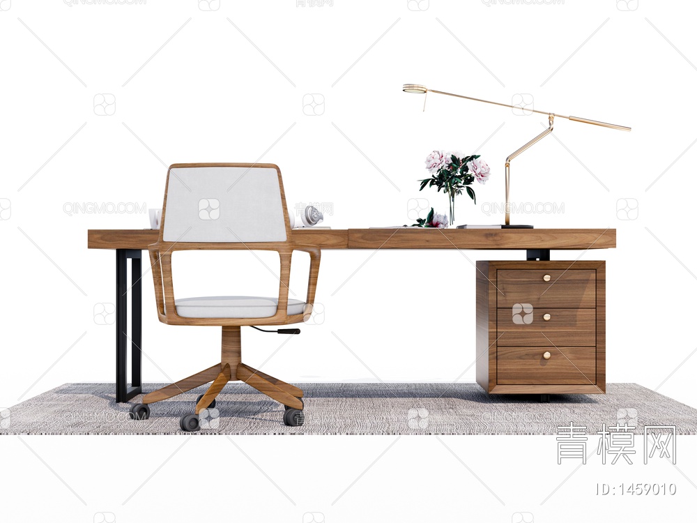 实木办公桌椅