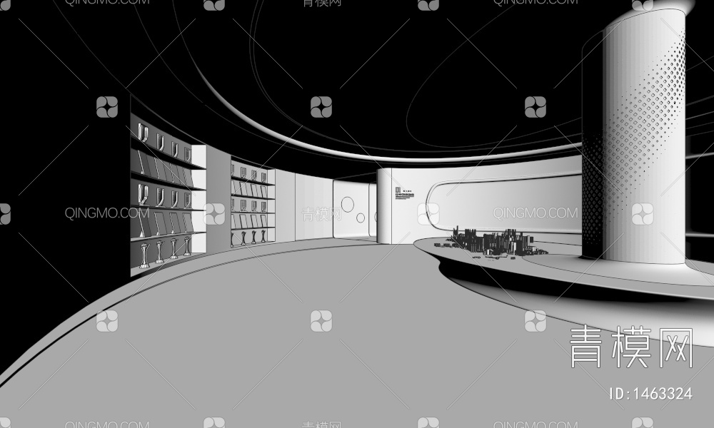 数字科技展厅 数字沙盘 滑轨魔屏 荣誉柜 互动触摸屏