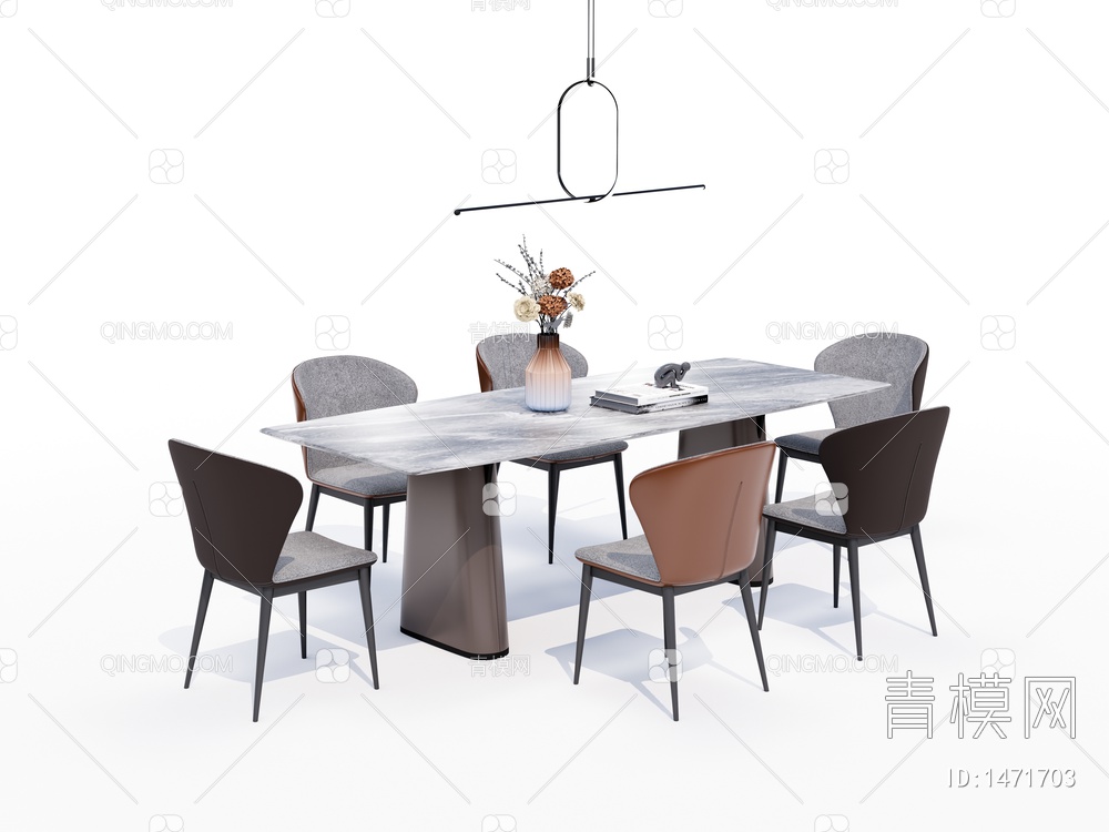 大理石餐桌椅