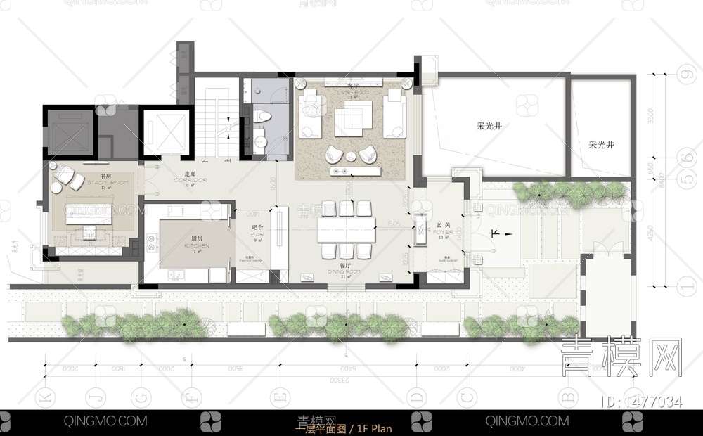 四层叠拼别墅CAD施工图 家装 别墅 豪宅 私宅 洋房 样板房