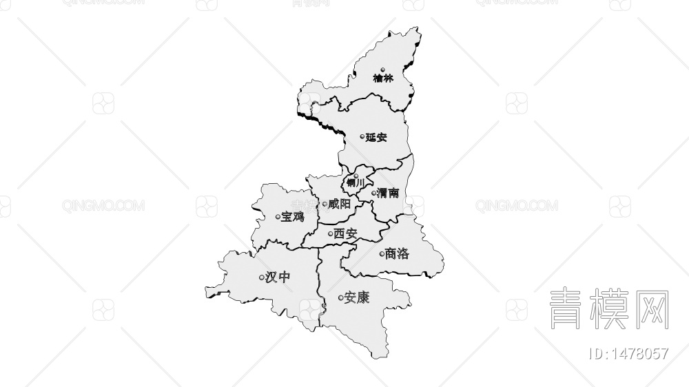 陕西地图