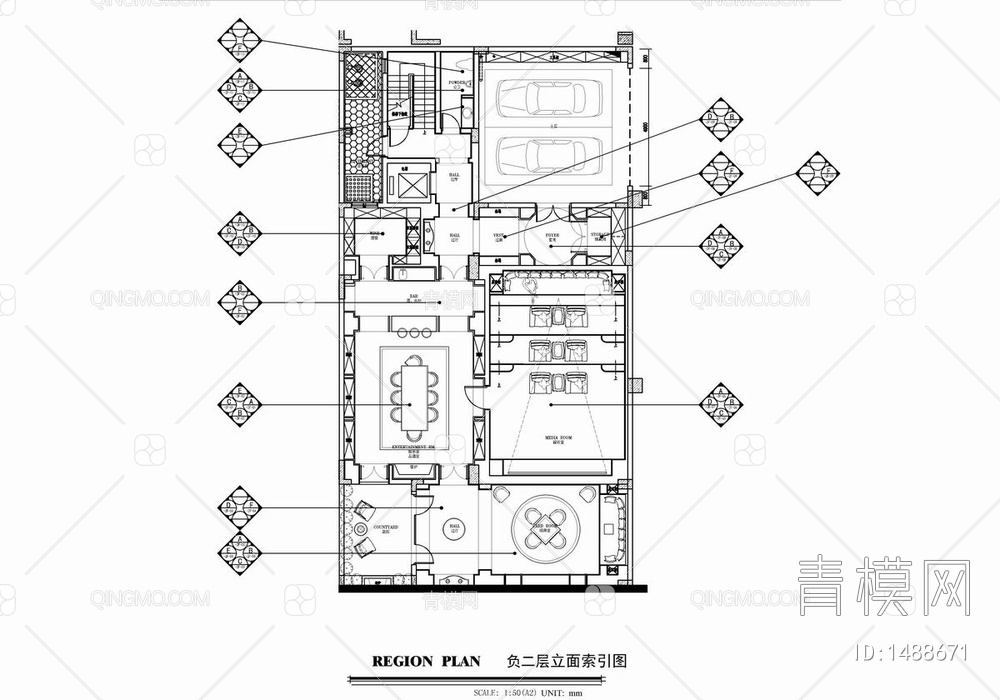 四层别墅样板间室内施工图+实景照 家装 别墅 豪宅 私宅 洋房 样板房