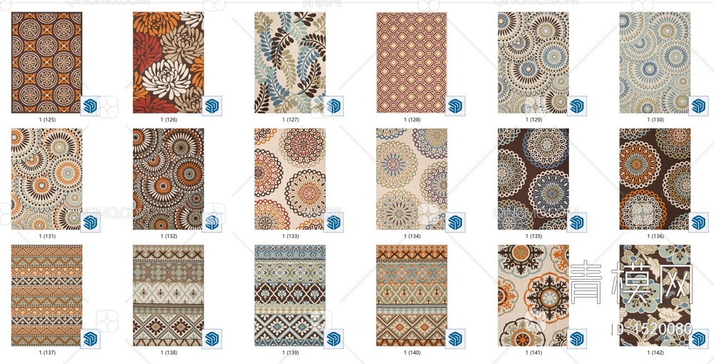地毯花毯图案地毯