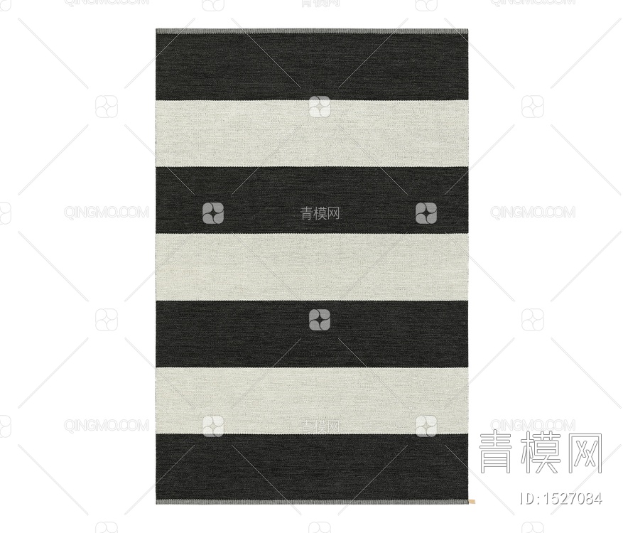 黑白条纹地毯
