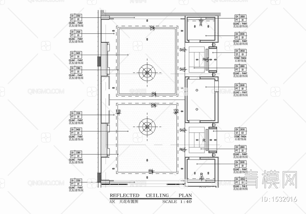 5500㎡两层中餐厅平立面施工图 餐饮 餐厅 中餐厅 特色餐厅 酒店中餐厅 餐厅包房