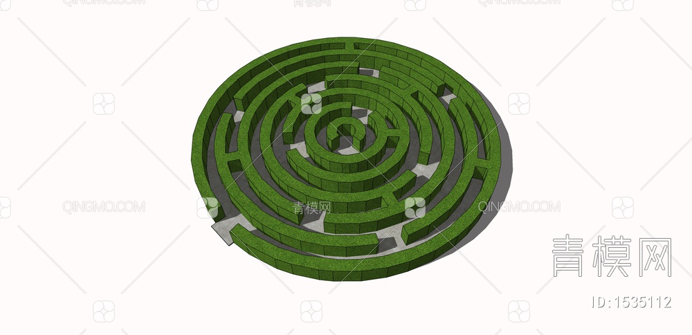 植物圆形迷宫