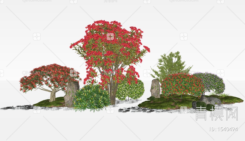 景观植物灌木花丛花卉组合4