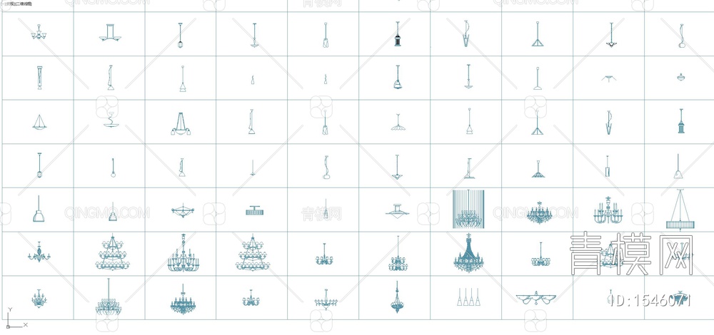 1000款各类灯具CAD图库合集