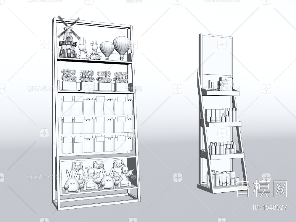 商场货架 零食柜 化妆品柜 玩具柜