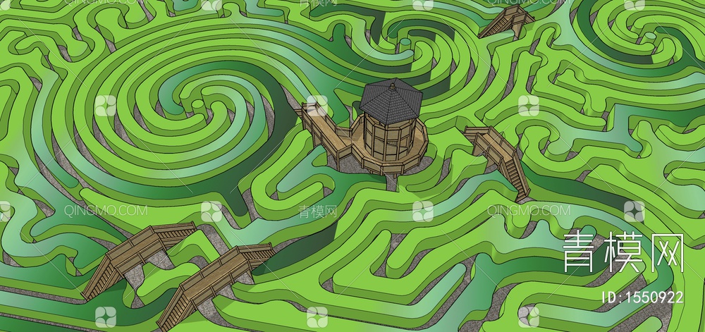 绿色植物公园迷宫