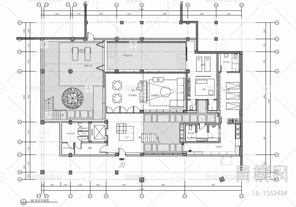 五层别墅会所CAD施工图 家装 豪宅 私宅 办公会所 洋房 大宅