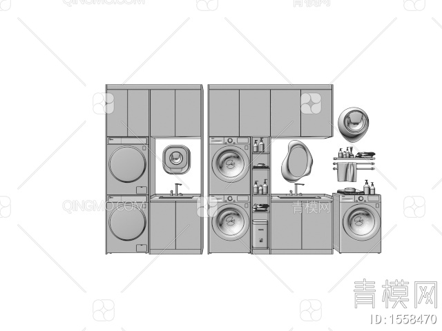 滚筒洗衣机 烘干机 壁挂式洗衣机 洗衣机柜