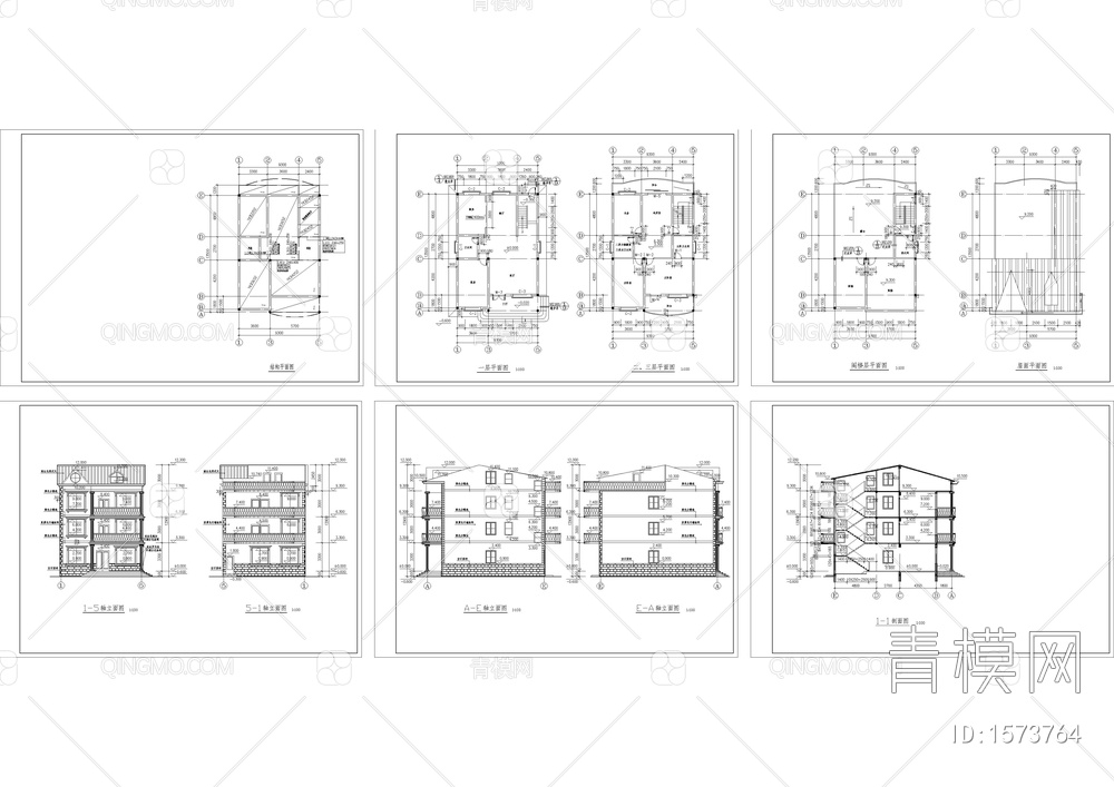 三层新农村自建房建筑结构图