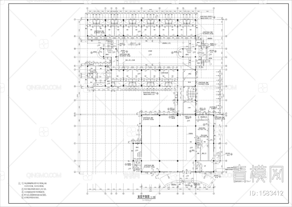 多层宿舍楼全套建筑图