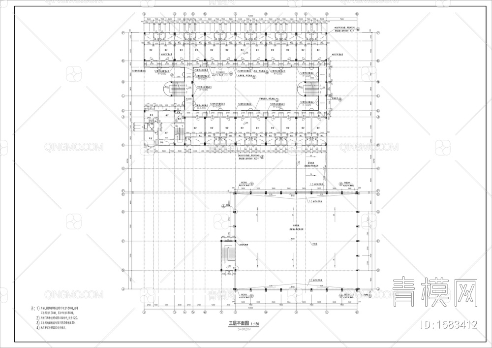 多层宿舍楼全套建筑图