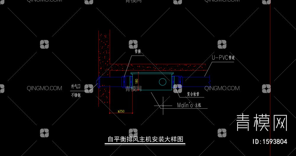 暖通常用详细大样图