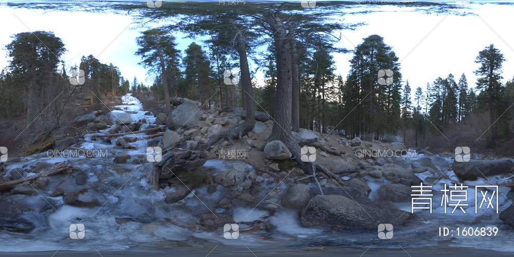 户外森林小溪HDR贴图