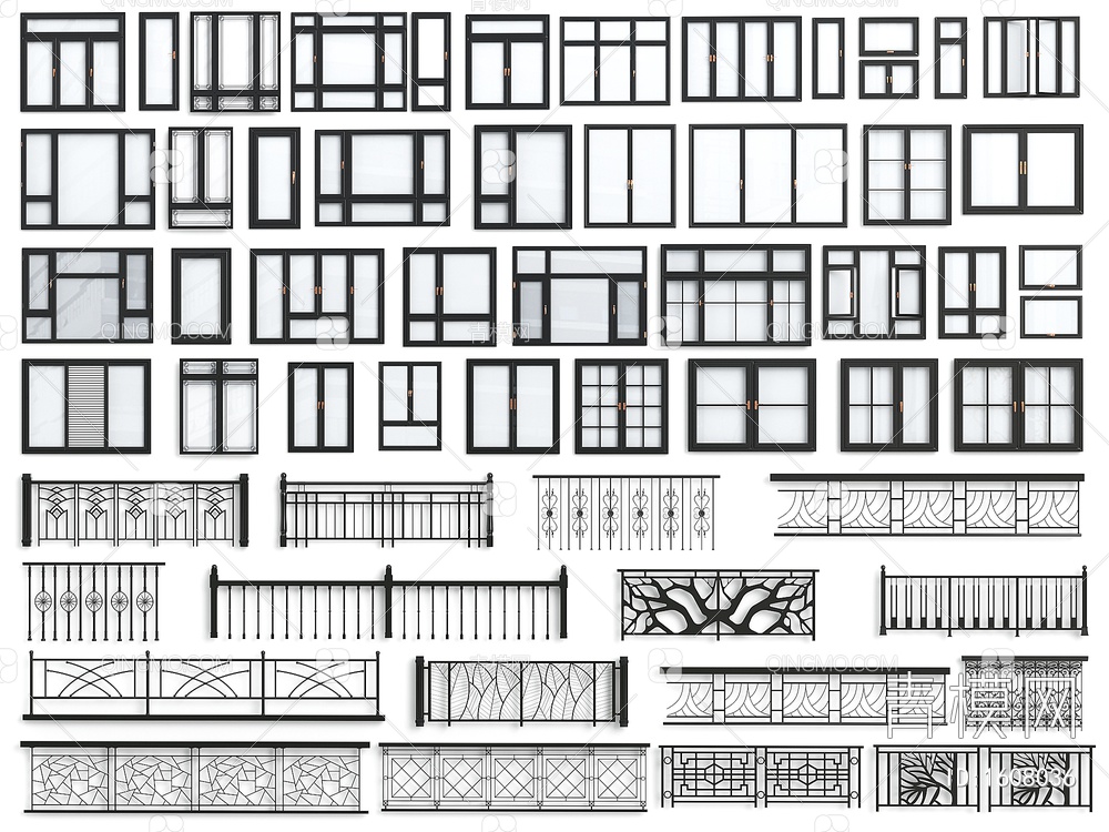 窗户 栏杆 平开窗 护栏 落地窗 门窗 围栏 阳台护栏