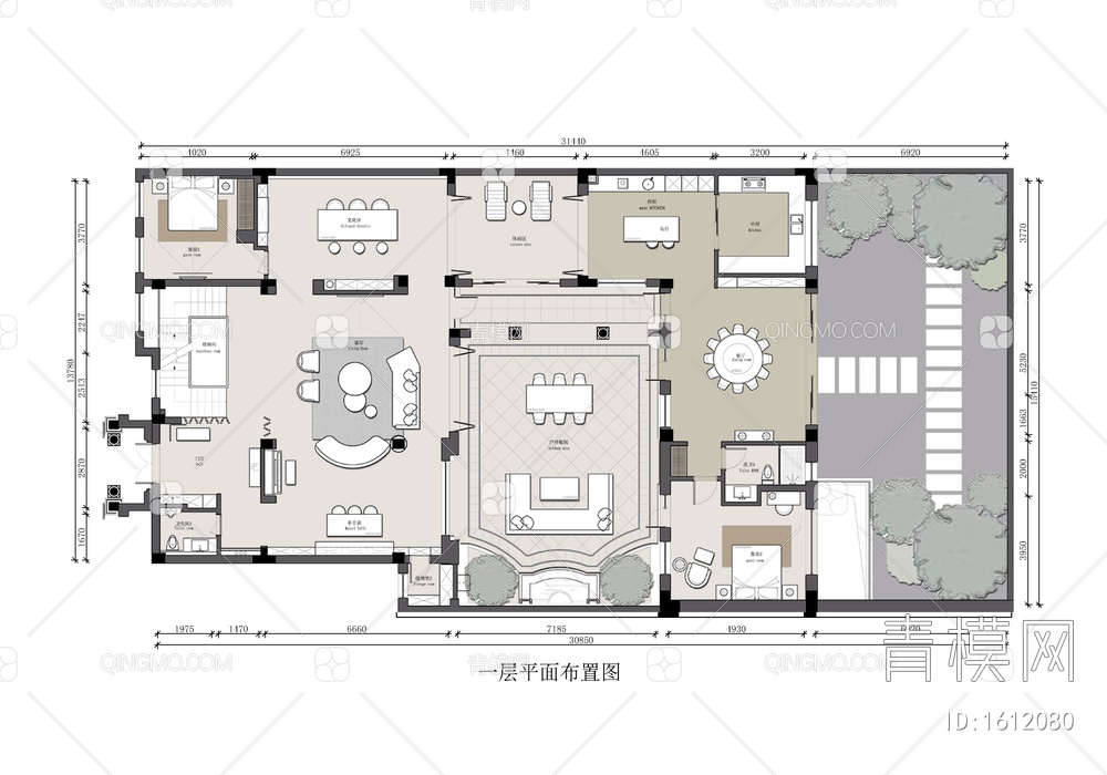 三层别墅室内施工详图 家装 豪宅 私宅 别墅 洋房 样板房