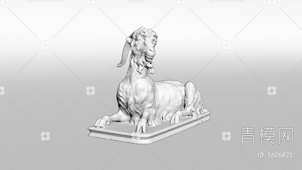 雕塑羊