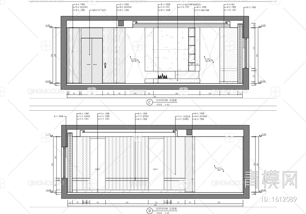 四层别墅室内施工详图 家装 豪宅 私宅 别墅 洋房 样板房