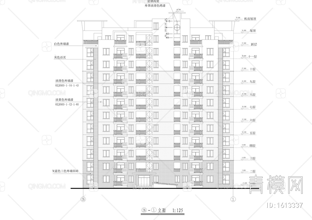 小区小高层全套图