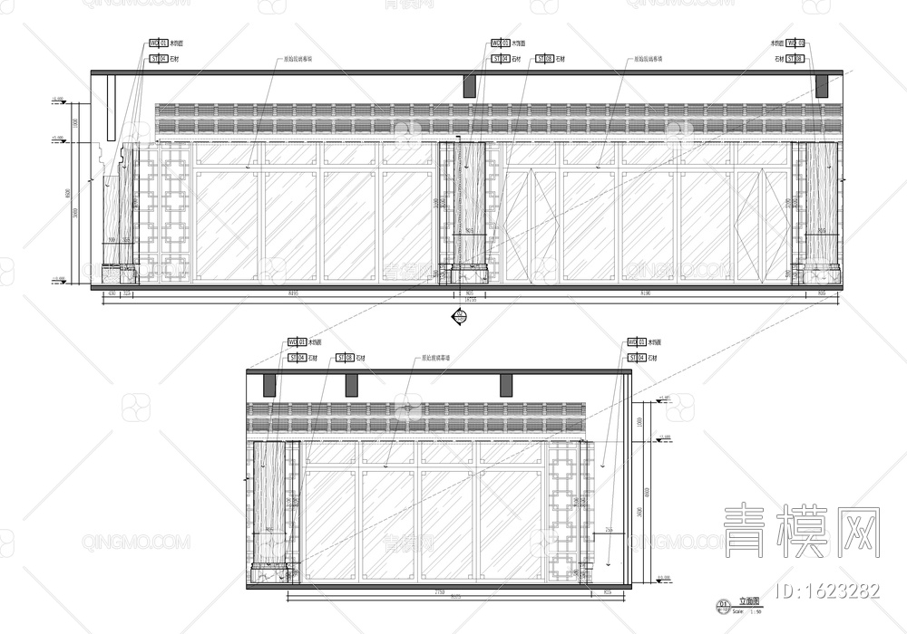 多功能宴会厅及前厅室内施工图 宴会厅 会议室 多功能厅