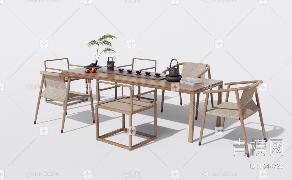 禅意原木茶桌椅 茶台 茶具组合 休闲椅