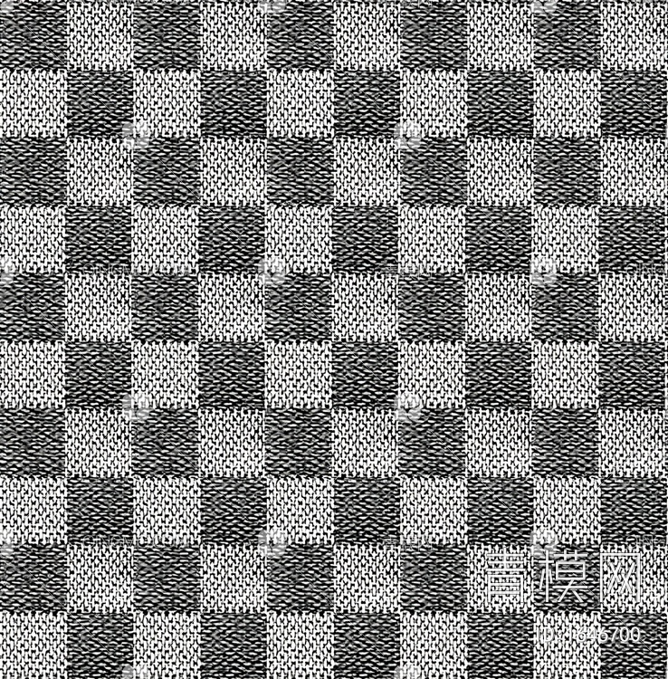 灰色格子布纹布料贴图5