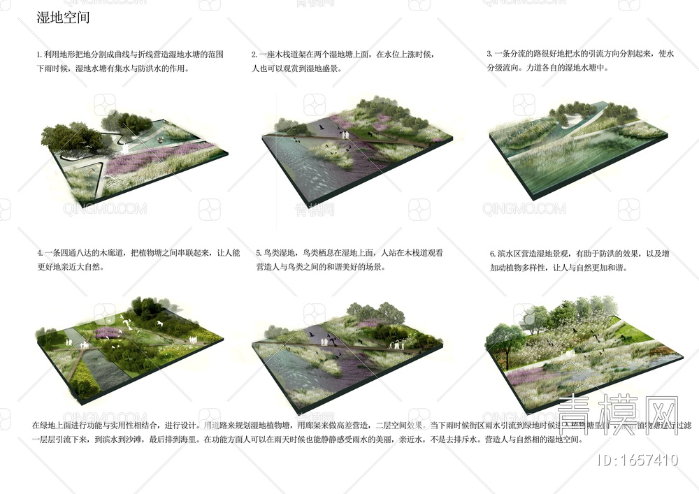 景观湿地空间分析图免抠PSD