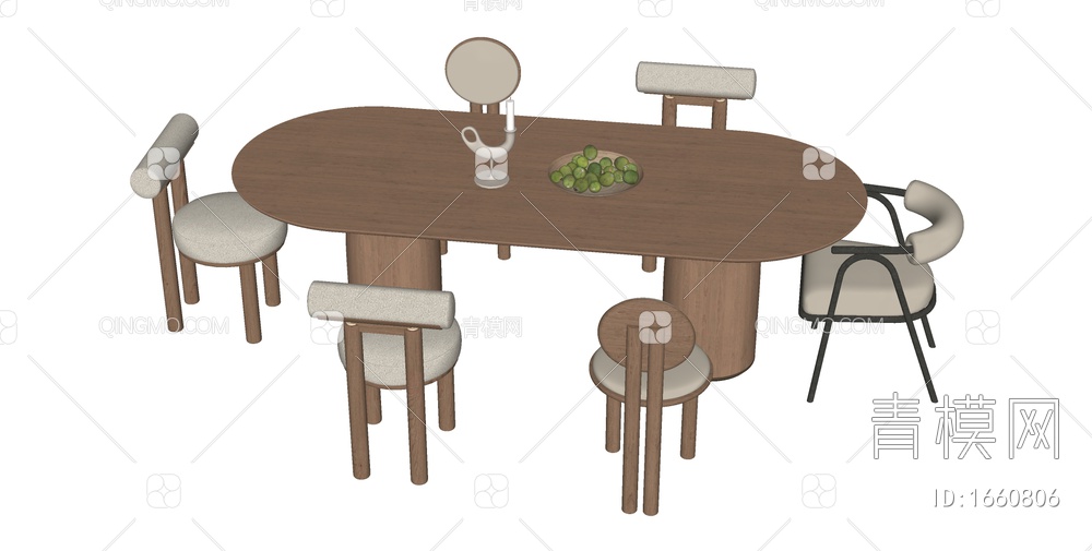 原木餐桌椅